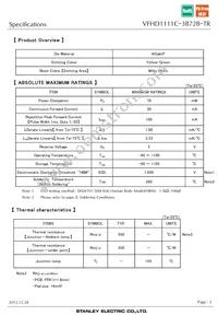 VFHD1111C-3B72B-TR Datasheet Page 3