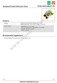 VFHL1104P-4B63C-TR Datasheet Cover