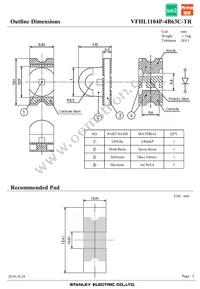 VFHL1104P-4B63C-TR Datasheet Page 2