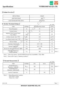 VFHR1104P-4C42A-TR Datasheet Page 3