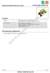 VFHY1104P-4C42D-TR Datasheet Cover