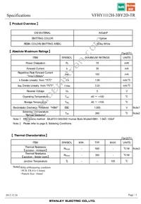 VFHY1112H-3BY2D-TR Datasheet Page 3