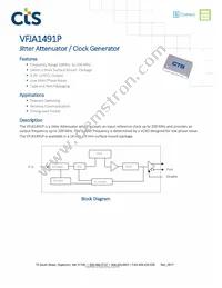 VFJA1491P-156.250M-25.000M Datasheet Cover