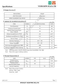 VFJD1105W-5C63A-TR Datasheet Page 3