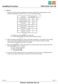 VFR1105W-6C9-TR Datasheet Page 9