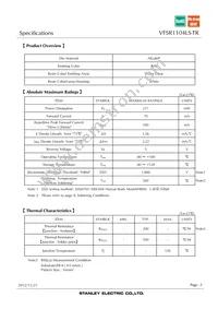 VFSR1104LS-TR Datasheet Page 3