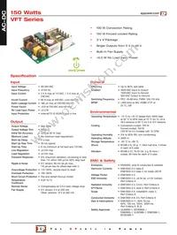 VFT150PS48 Datasheet Cover