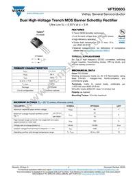 VFT2060G-M3/4W Datasheet Cover