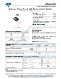 VFT4045C-M3/4W Datasheet Cover
