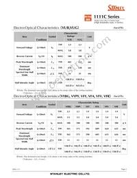 VFY1111C-4BY3D-TR Datasheet Page 4