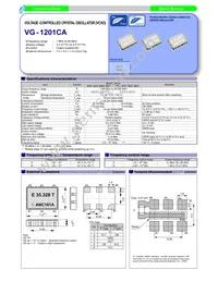 VG-1201CA 30.7200M-FBNC3 Datasheet Cover