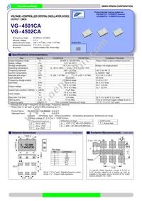 VG-4502CA 122.8800M-GHCT3 Datasheet Cover