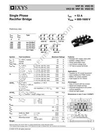 VGO55-16IO7 Datasheet Cover