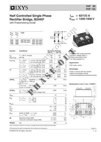 VHF125-14IO7 Datasheet Cover