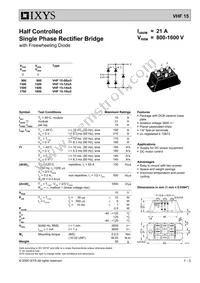 VHF15-08IO5 Datasheet Cover