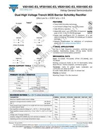 VI20150C-E3/4W Datasheet Cover
