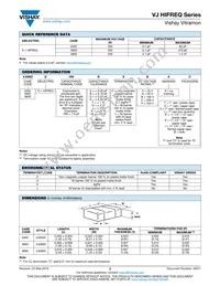 VJ0805D101JXCAR Datasheet Page 2