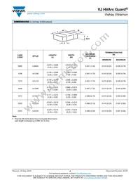 VJ1812Y151MXPAT5Z Datasheet Page 3