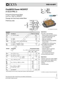 VKM40-06P1 Datasheet Cover