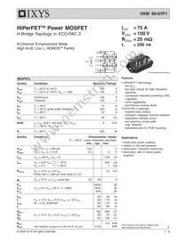 VKM60-01P1 Datasheet Cover