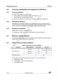 VL53L1CBV0FY/1 Datasheet Page 16