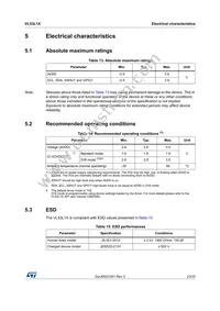 VL53L1CBV0FY/1 Datasheet Page 23