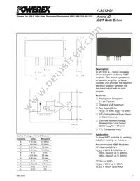 VLA513-01R Datasheet Cover