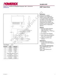 VLA541-01R Datasheet Cover