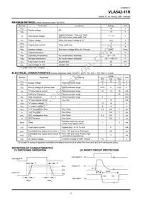VLA542-11R Datasheet Page 2