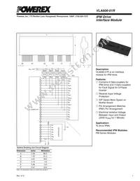 VLA606-01R Datasheet Cover