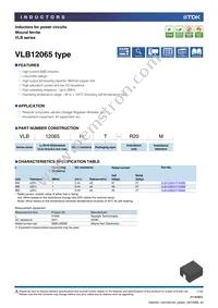 VLB12065HT-R20M Datasheet Cover