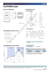 VLCF4028T-2R7N1R8-2 Datasheet Page 4