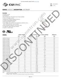 VLED15-120-350B Datasheet Cover