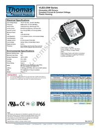 VLED25W-025-C1050-D Datasheet Cover