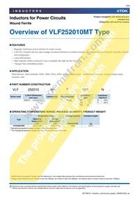 VLF252010MT-4R7M Datasheet Page 3