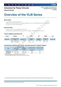 VLM13580T-3R3M-D1 Datasheet Page 3