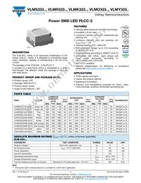 VLMK333U2AB-GS18 Datasheet Cover