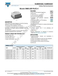 VLMKE3401-GS18 Datasheet Cover