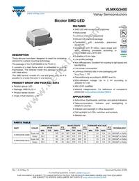 VLMKG3400-GS18 Datasheet Cover