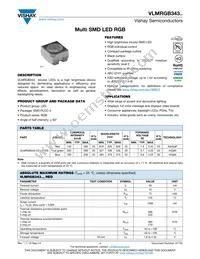 VLMRGB343-ST-UV-RS Datasheet Cover