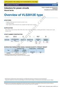 VLS2012ET-2R2M Datasheet Page 3