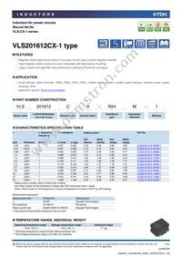 VLS201612CX-2R2M-1 Datasheet Cover