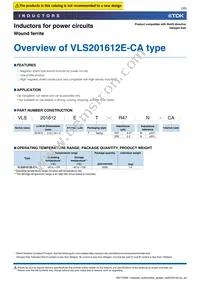 VLS201612ET-R68N-CA Datasheet Page 3