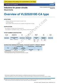 VLS252010ET-R47N-CA Datasheet Page 3