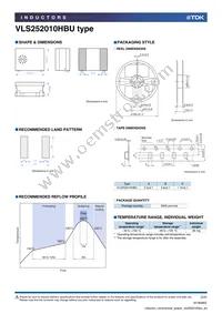 VLS252010HBU-100M Datasheet Page 3