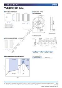 VLS3012HBX-1R5M Datasheet Page 3