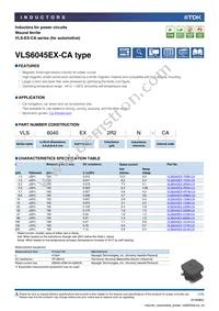 VLS6045EX-680M-CA Datasheet Cover