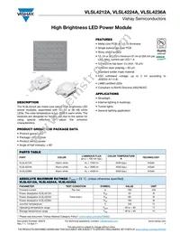 VLSL4224A Datasheet Cover