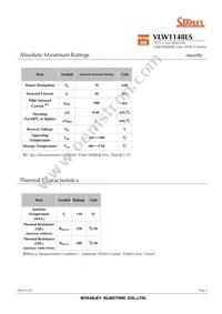 VLW1148LS-TR Datasheet Page 3