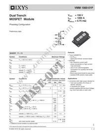 VMM1000-01P Datasheet Cover